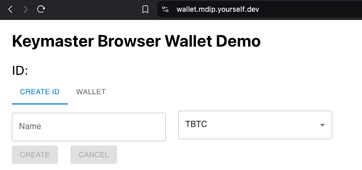 Keymaster Wallet UI